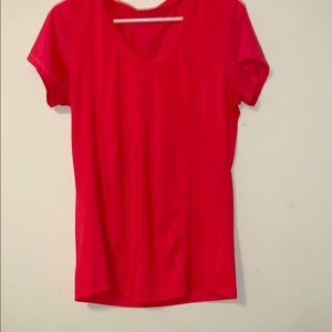 Pink exercise shirt